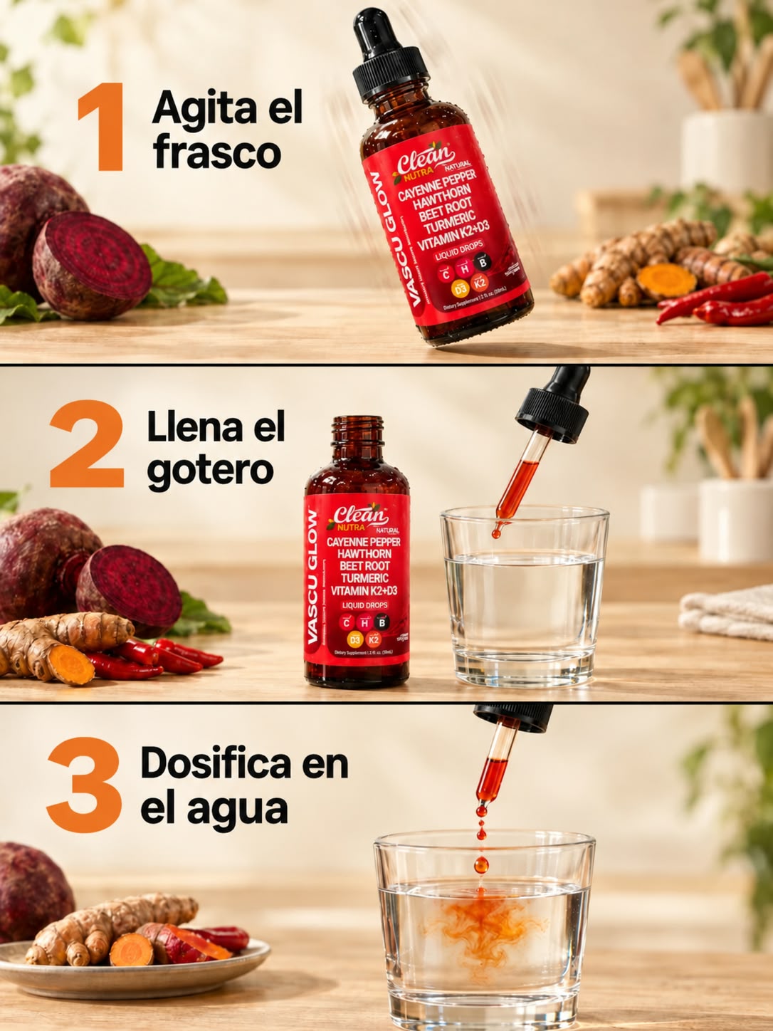 Vascu Glow · Gotas naturales para energía y circulación (60 ml)