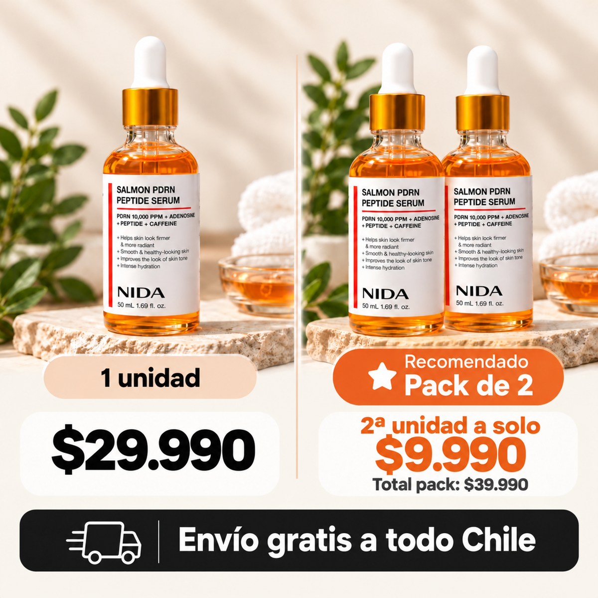 Sérum Coreano PDRN de Salmón · NIDA 50 ml