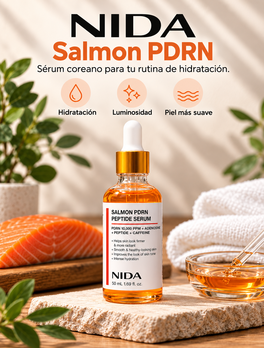 Sérum Coreano PDRN de Salmón · NIDA 50 ml